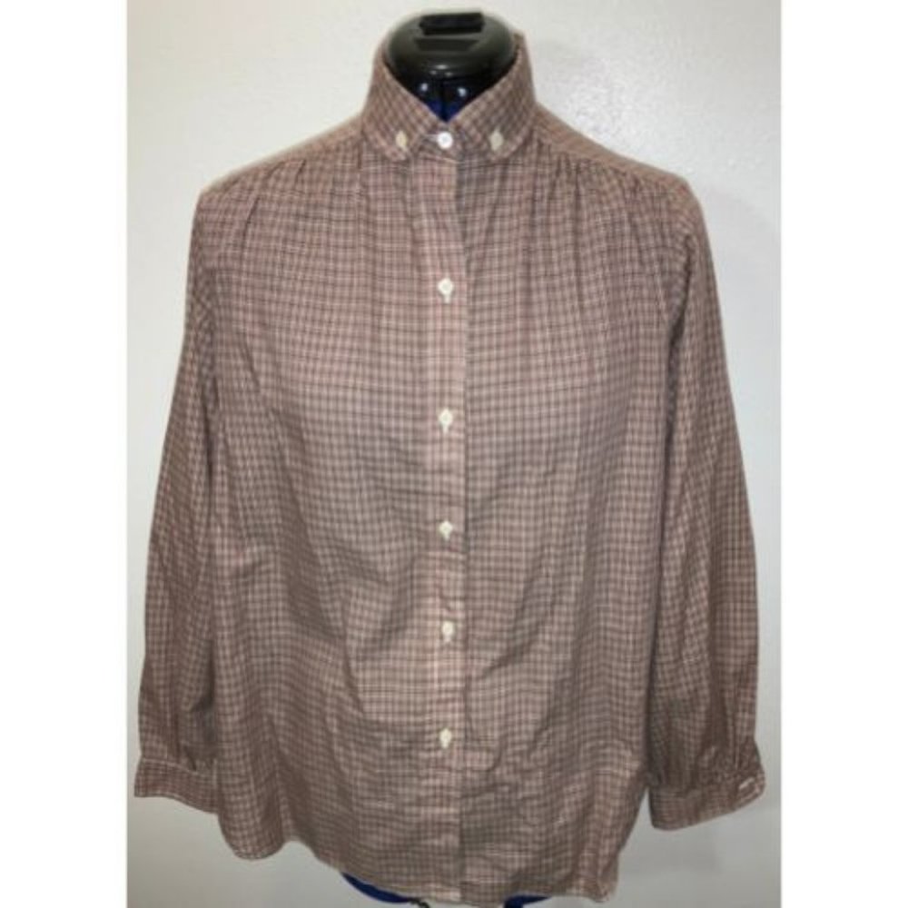 Evan-Picone - Plaid Button-down shirt - Size 10